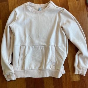 Athleta girls light pink sweatshirt